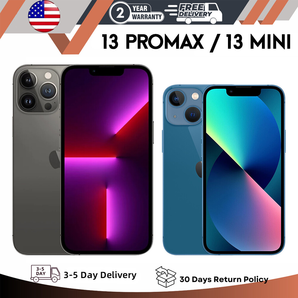 New Apple iPhone 13 MINI/13 PRO MAX 128GB 256GB 512GB USA Unlocked Smartphone