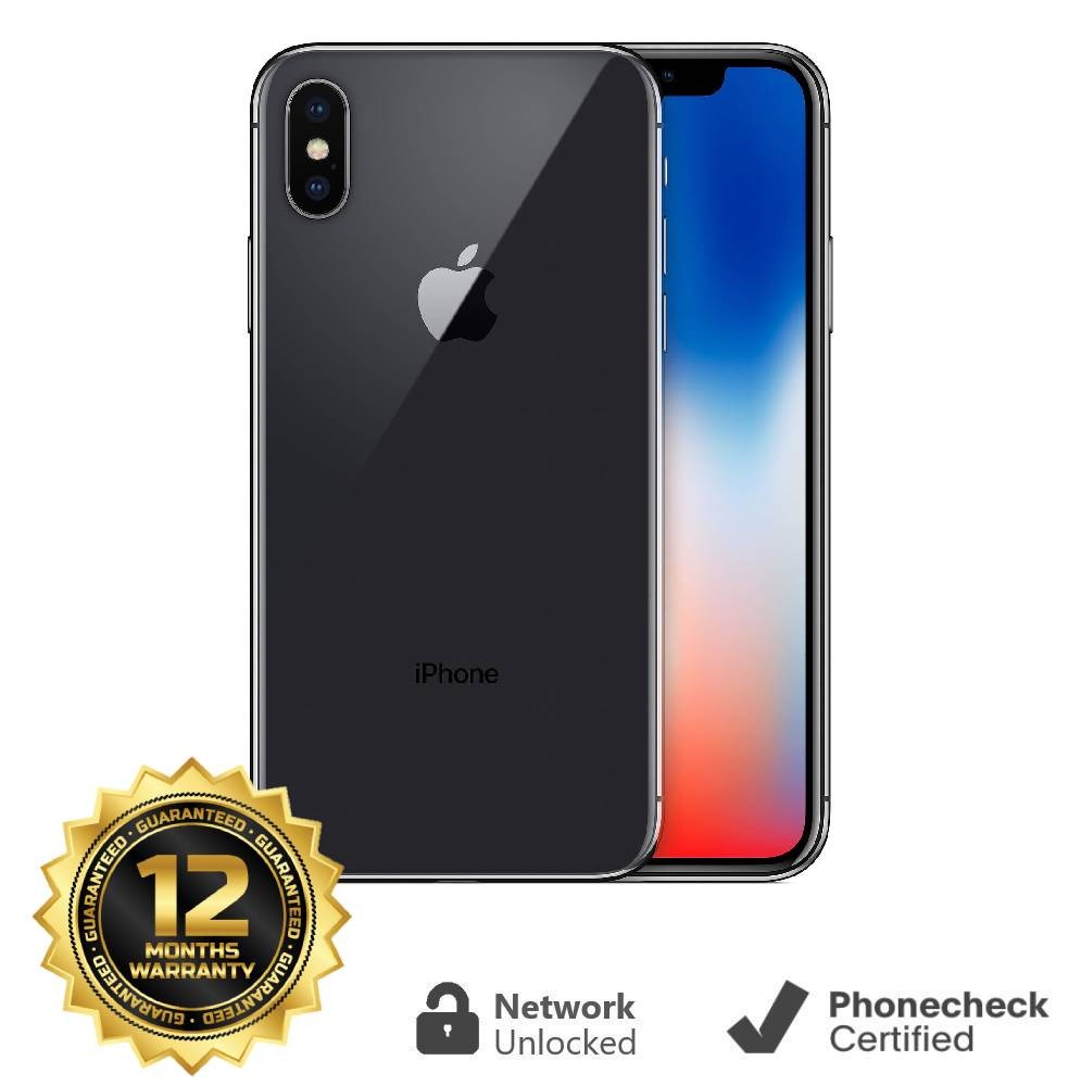 Apple iPhone X – 256 GB – Space Gray (GSM Unlocked) Smartphone – Very Good