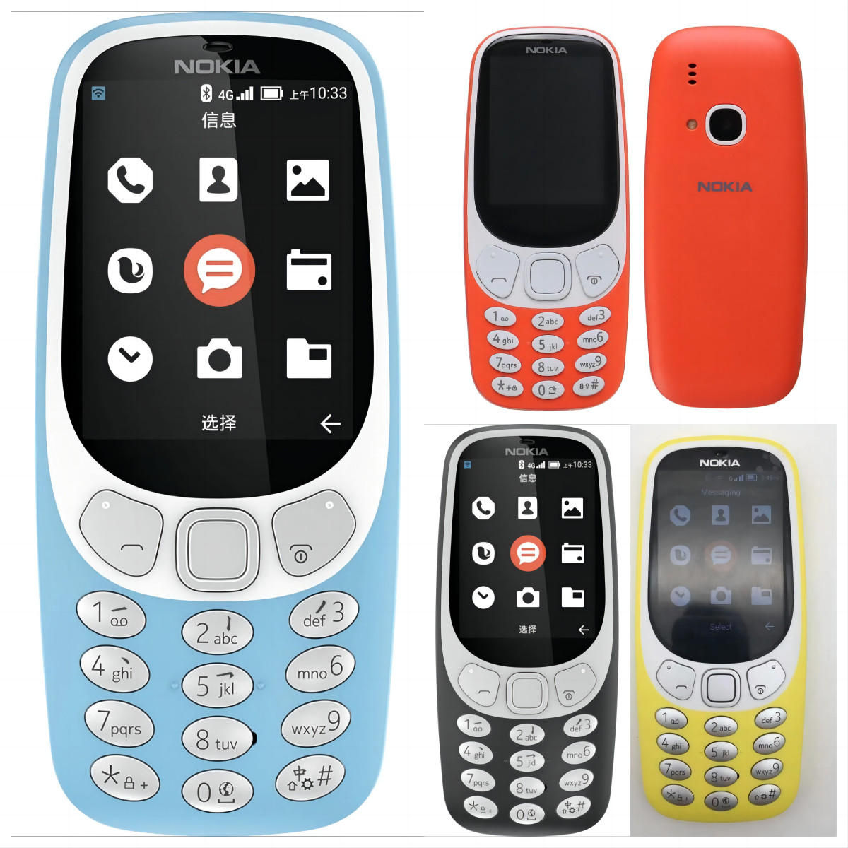 Original Nokia 3310 unlocked LTE 4G 2.4-inch 2-megapixel MP3 phone