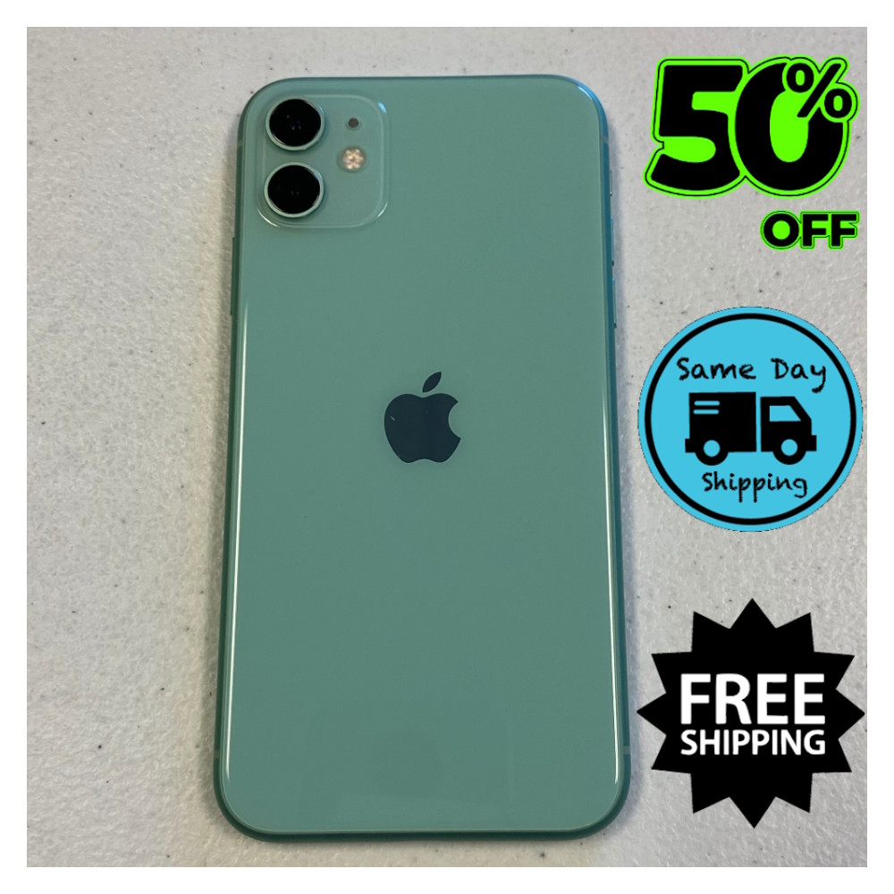 Apple iPhone 11 64GB 128GB 4G Unlocked Verizon T-Mobile Green Red GSM