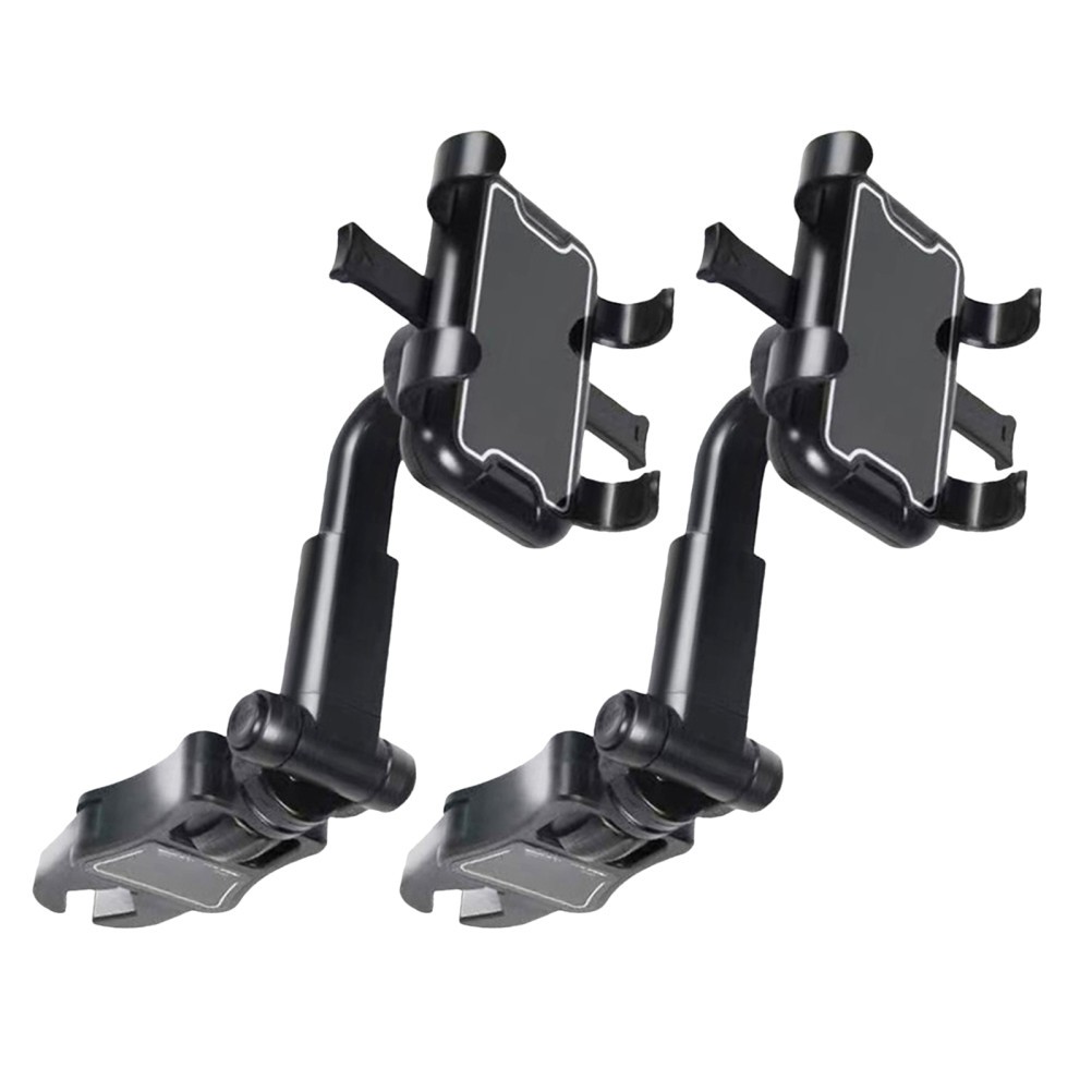2 Pcs Car Rearview Mirror Bracket Phone Holder for Telephone Smartphone