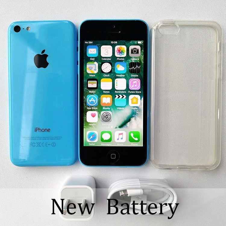 Original Apple iPhone 5c (Unlocked) NEW BATTERY – 8 GB / 16 GB / 32GB – Blue