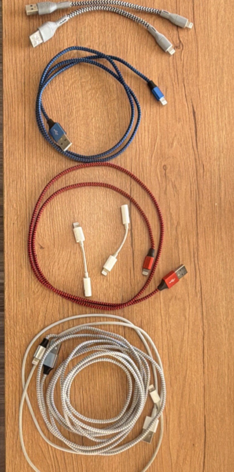 iPhone charging cables original plug