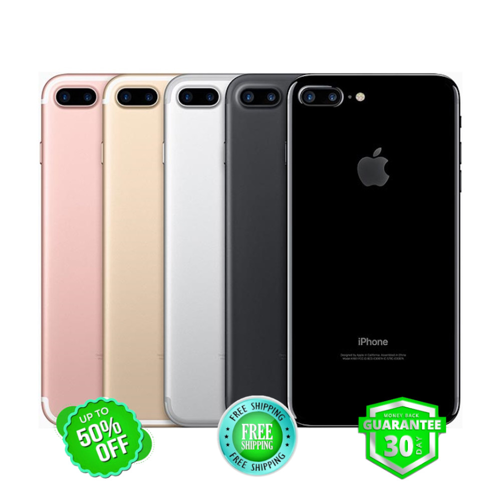 Apple iPhone 7 Plus 32GB|128GB Unlocked Verizon At&t Jet Black / Red Wi‑Fi iOS