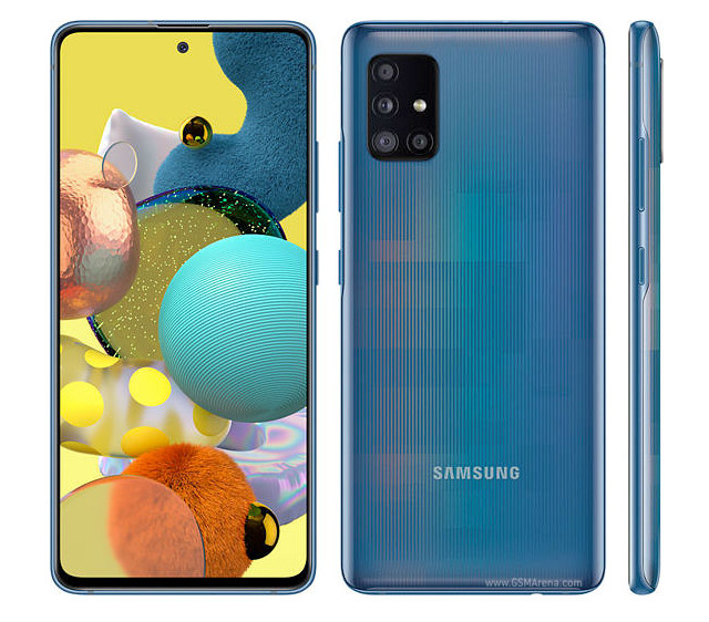 Samsung Galaxy A51 5G SM-A516V Unlocked 128GB Prism Bricks Blue B Light Burn