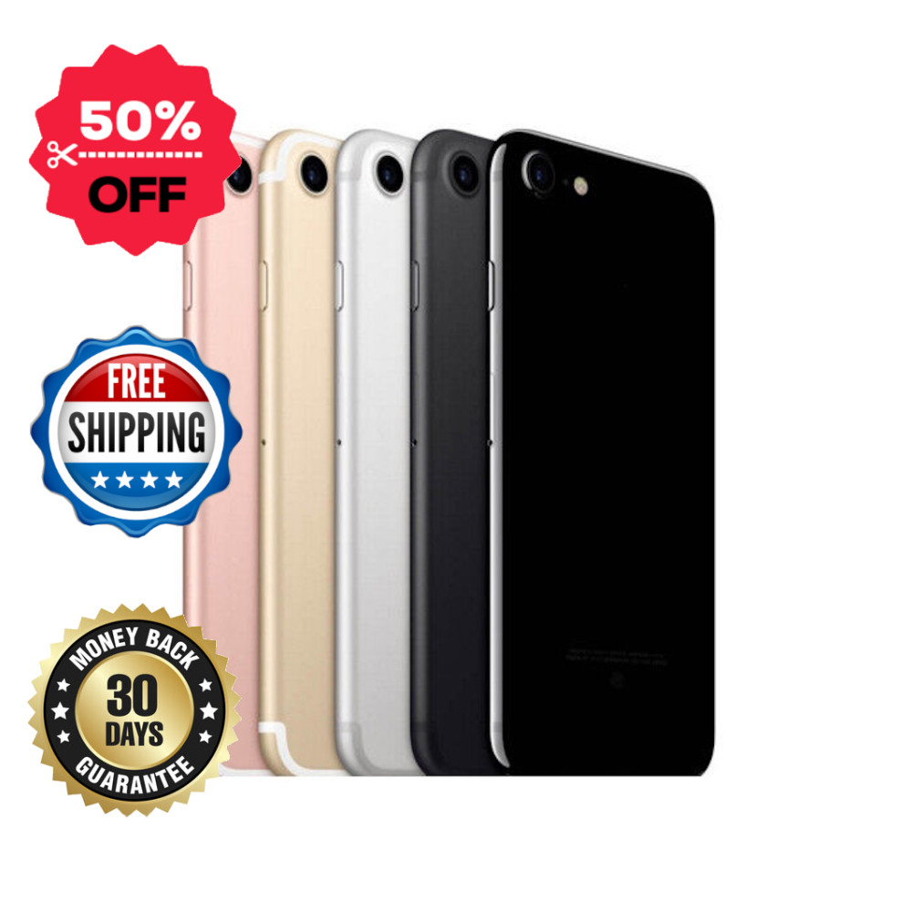 Apple iPhone 7 – 32GB/128GB Unlocked – Black, Jet Black, Silver – CDMA/GSM