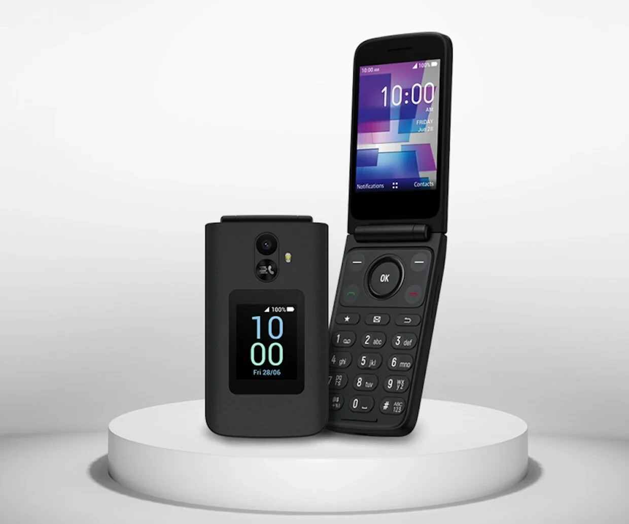 TCL FLIP3 – 16GB – Verizon Flip Phone – Stone Gray (Verizon Prepaid)