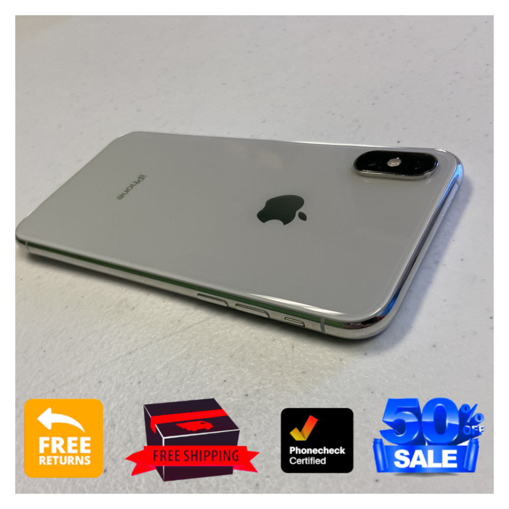 Apple iPhone XS 64-256GB Silver / Gray Fully Unlocked ATT Verizon Tmobile 4G LT