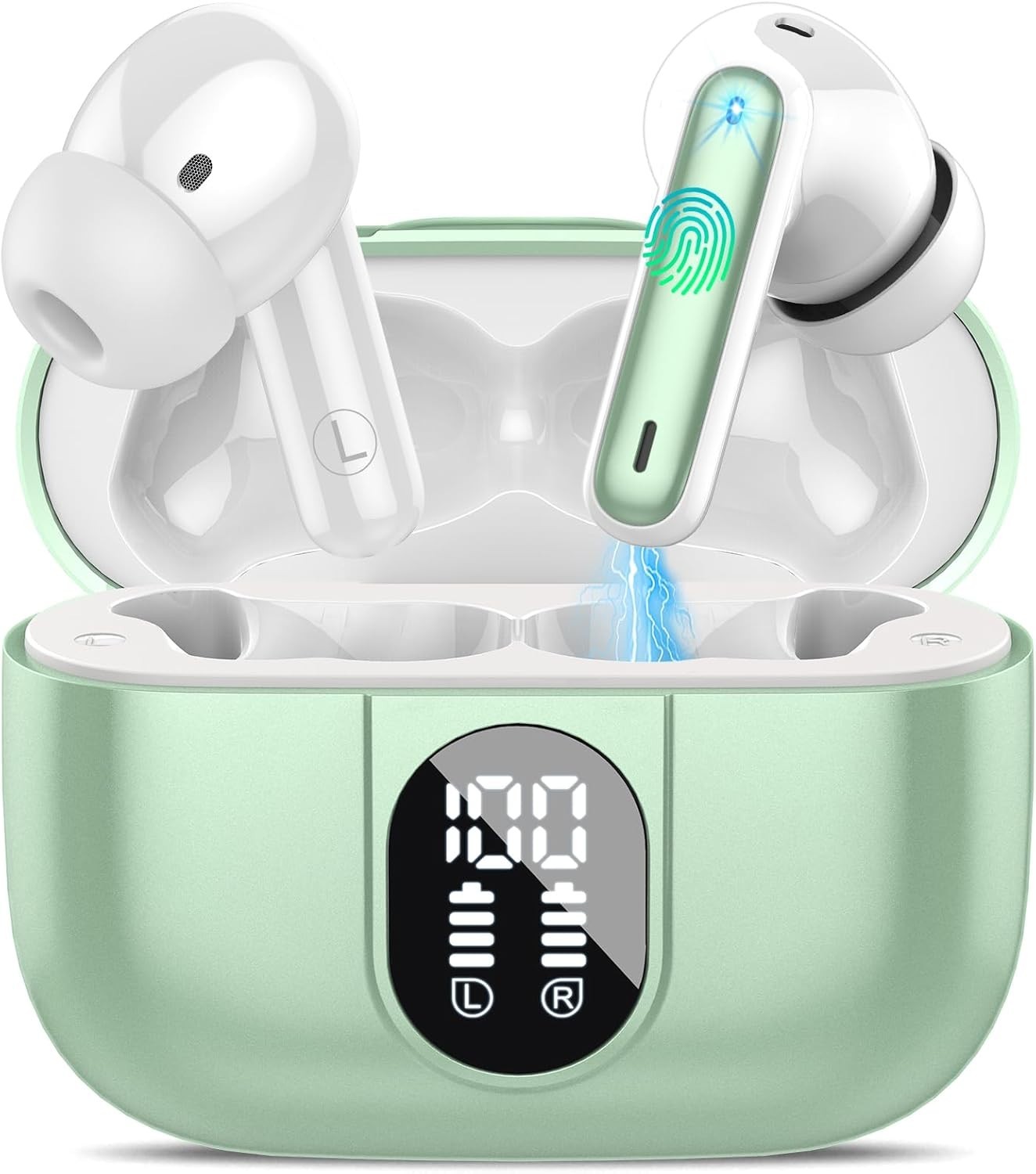Wireless Earbuds, 2025 Bluetooth Headphones for Android iOS 40H Playtime Earbud