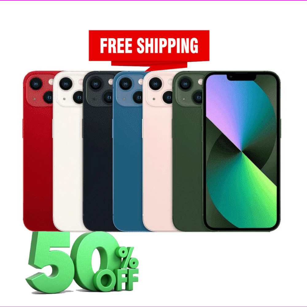 Apple iPhone 13 – Midnight Black, Pink, Green – 128GB/256GB/512GB – Free Ship!