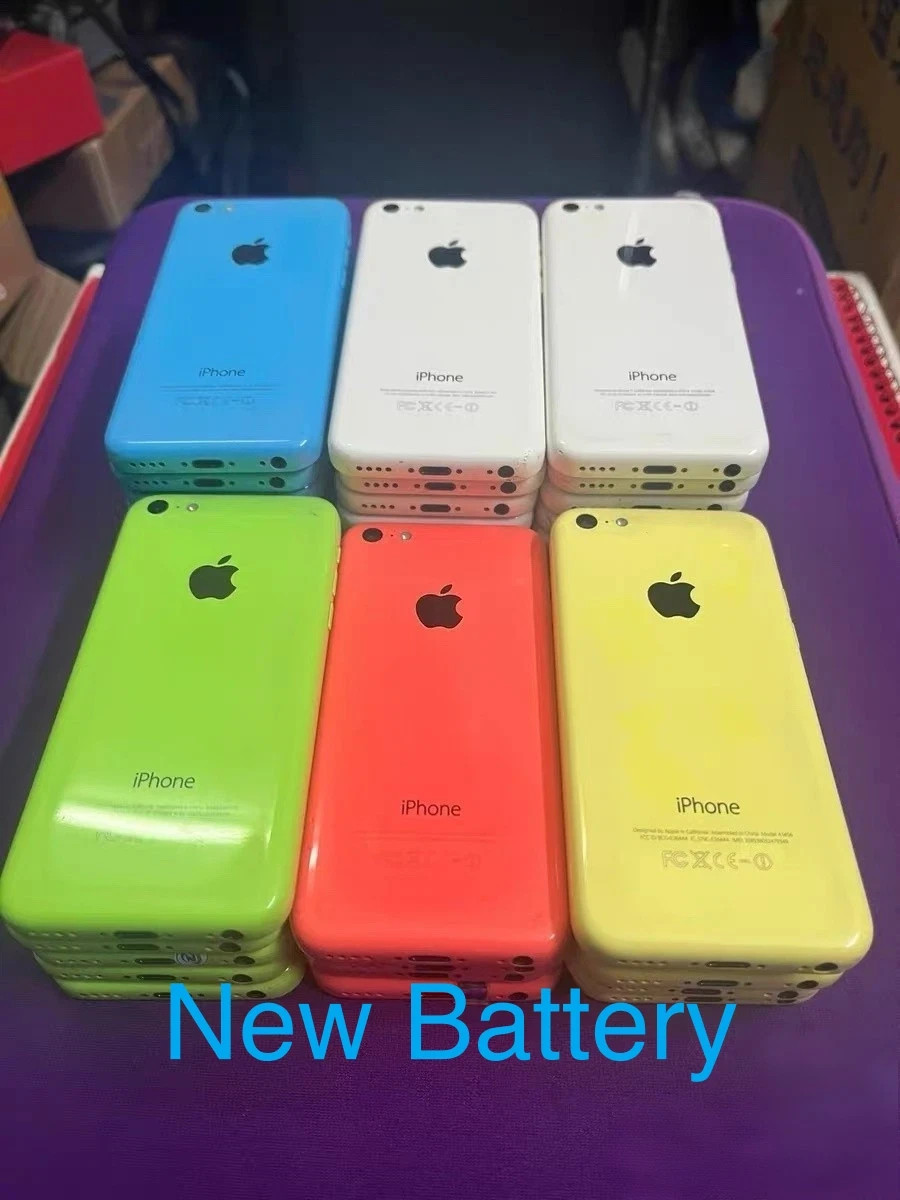 Apple iPhone 5C UNlocked New Battery 8/16/32GB BLUE/GREEN/PINK/WHITE/ YELLOW
