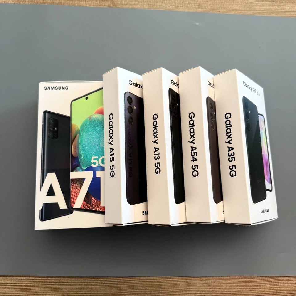 NEW in Box Samsung GalaxyA71/A54/A53/A42/A35/A32/A15/A14/A13 5G 100% Unlocked US