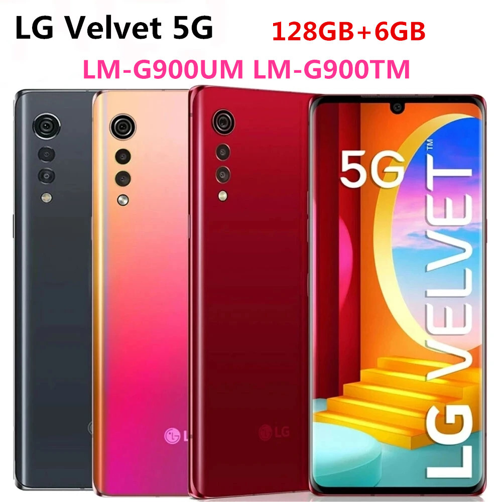 LG Velvet 5G G9 LM-G900UM LM-G900TM 128GB+6GB 5G Unlocked Smartphone –