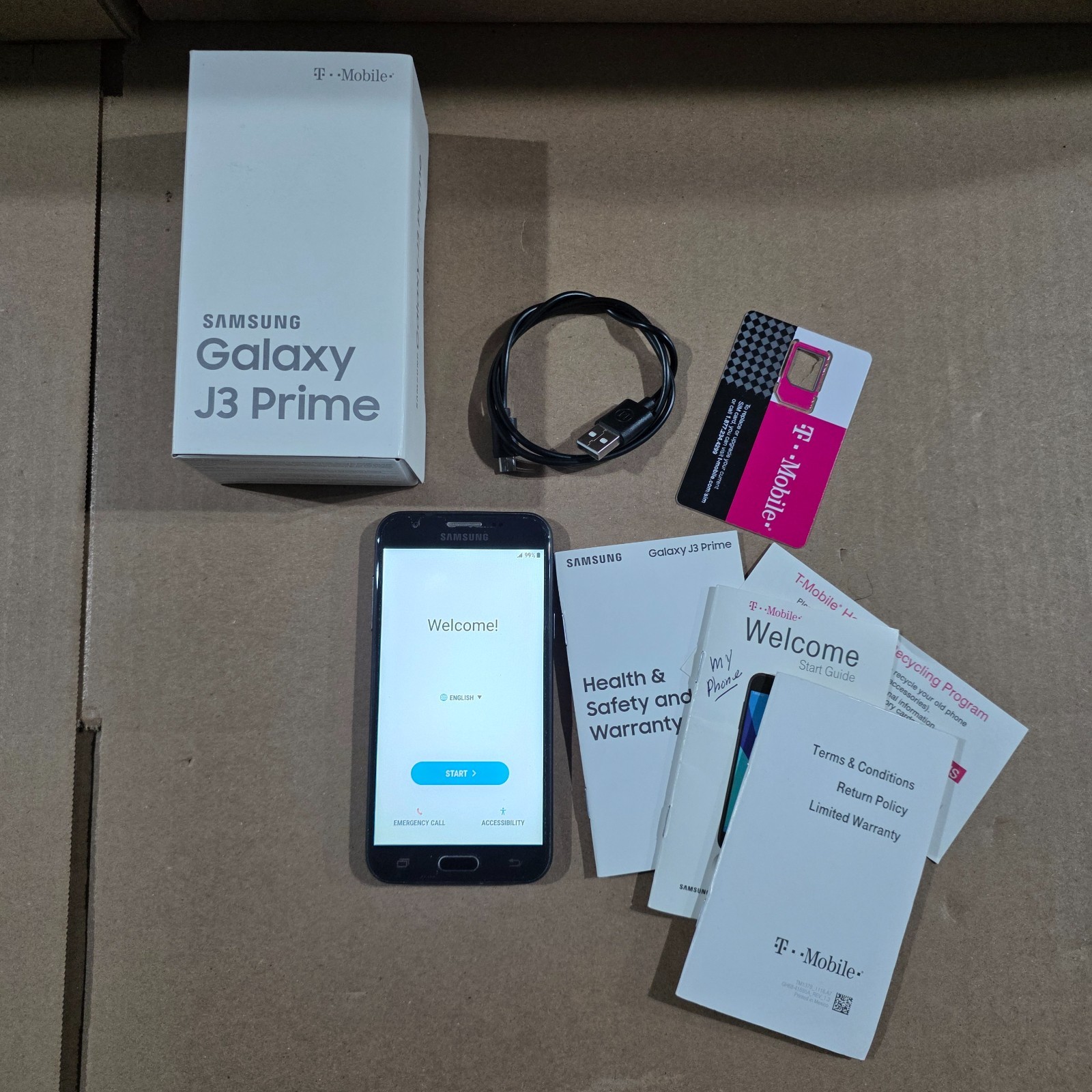 Samsung Galaxy J3 Prime (2017) SM-J327T T-Mobile 16GB Black