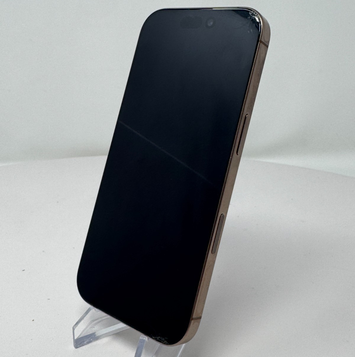 Apple iPhone 16 Pro Natural Titanium Cracked Screen For Parts or Repair READ
