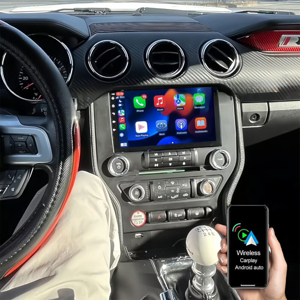 Apple Carplay For Ford Mustang 2015-2021 Android 15 Car Stereo Radio GPS +CAMERA