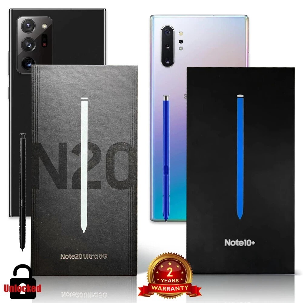 New In Box Note20 Ultra Note10+ 5G Network Unlocked With 2 Years Warranty