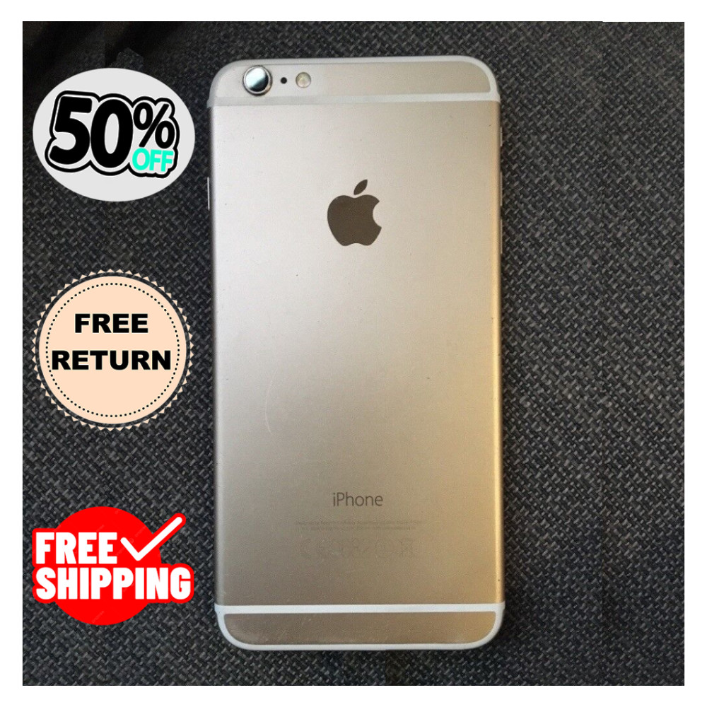 Apple iPhone 6 Plus 16GB/64GB – Unlocked, Gold/Gray, Good Condition, Free Ship