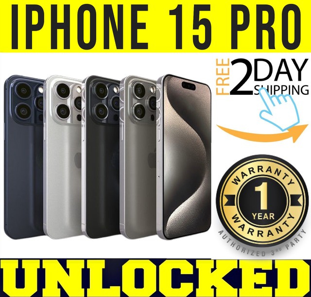 APPLE IPHONE 15 PRO 128GB 256GB 512GB (UNLOCKED) ✅ 1 YEAR WARRANTY ✅ ❖SEALED❖