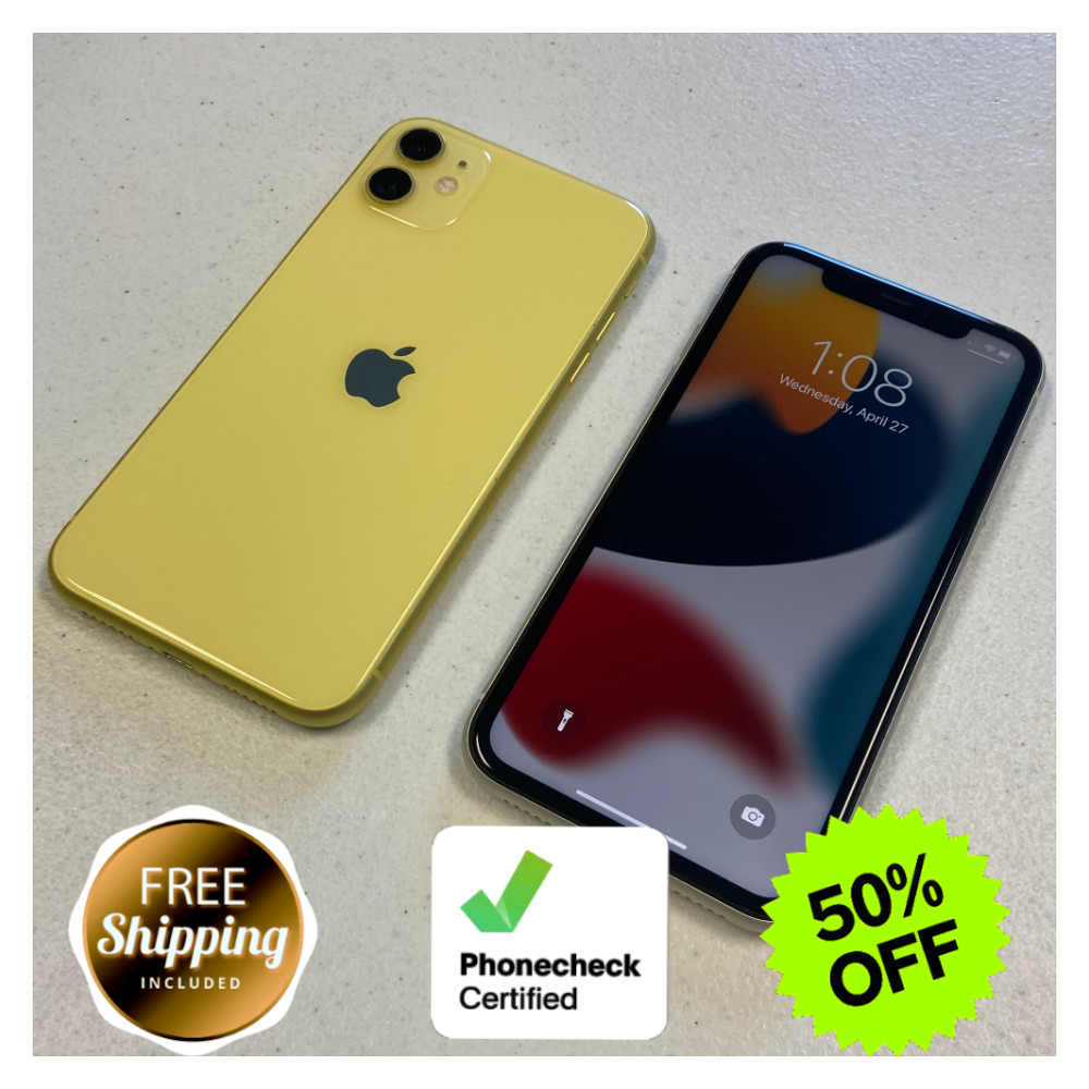 Apple iPhone 11 64GB/128GB – Mint Black, White, Red – Unlocked Verizon, T-Mobil