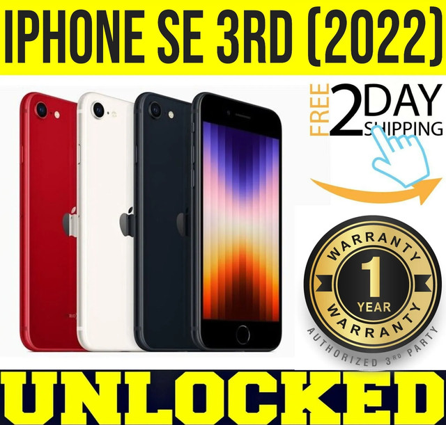 Apple iPhone SE 3rd 5G 64GB │128GB │ 256GB (UNLOCKED) 🔋 100% BATTERY 🔋 ❖O/B❖