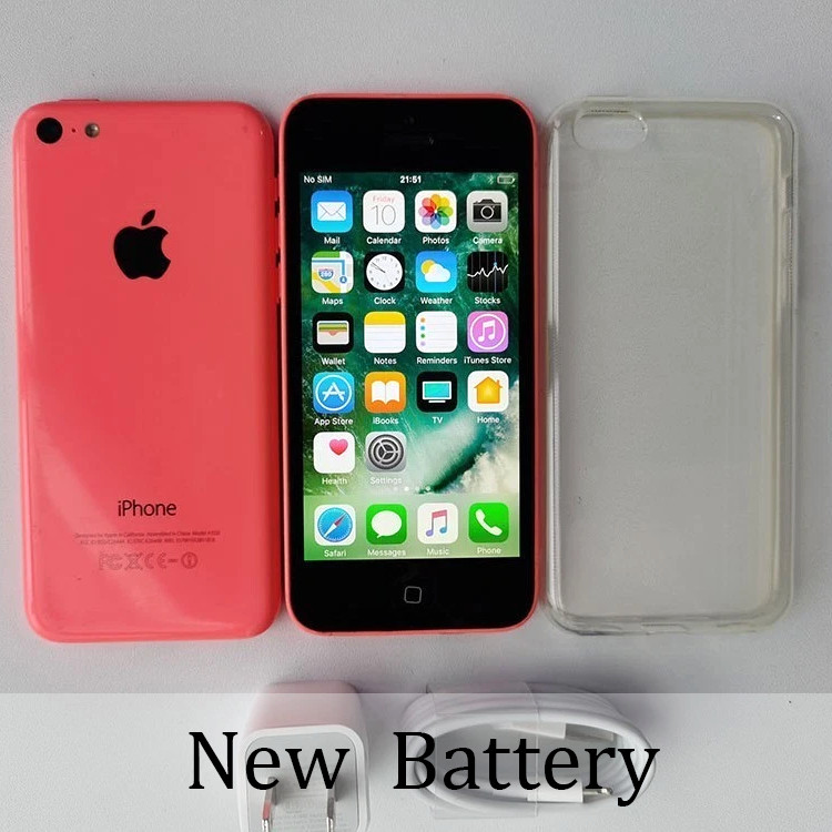 Original Apple iPhone 5c  (Unlocked) NEW BATTERY – 8 GB / 16 GB / 32GB – PINK