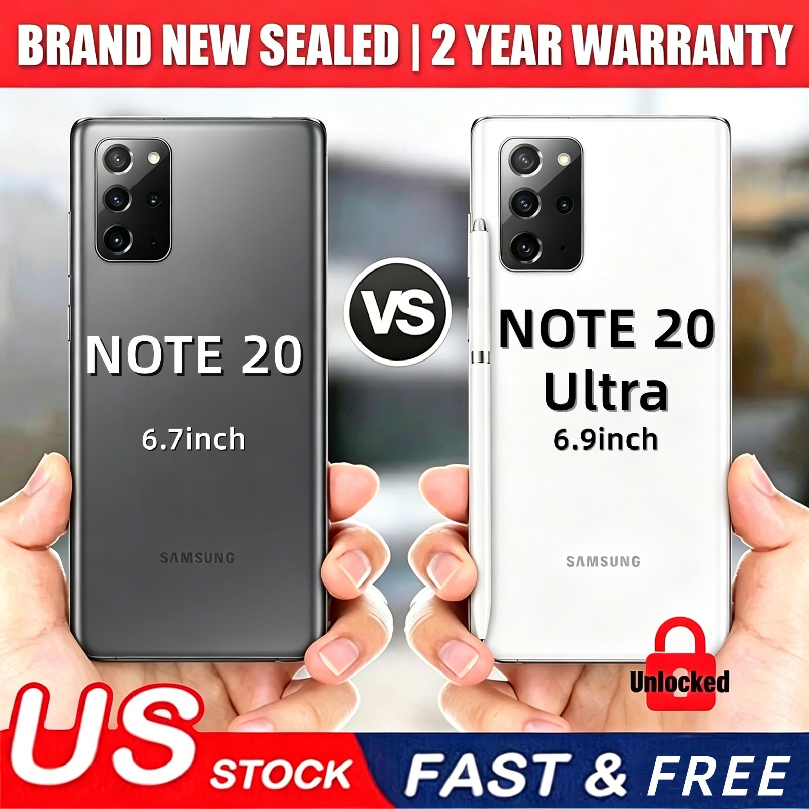 ✨New Samsung Galaxy Note 20| Note20 Ultra 5G 128GB N981U/N986U Factory Unlocked