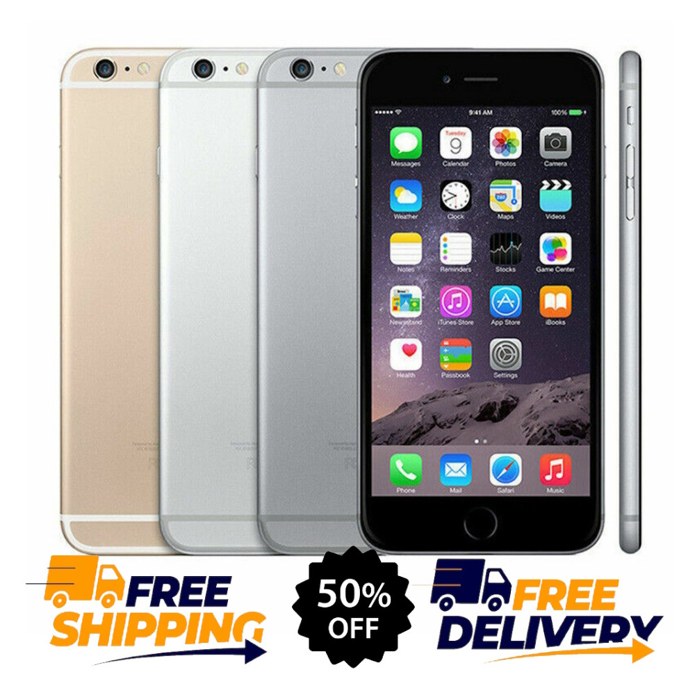Apple iPhone 6 Plus 16GB 64GB GSM LTE Unlocked Verizon Smartphone iOS