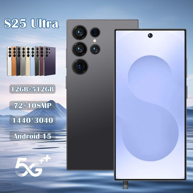 New S25 Ultra 5G 12+512GB Smartphone 6.9″ Factory Unlocked Android Cellphones
