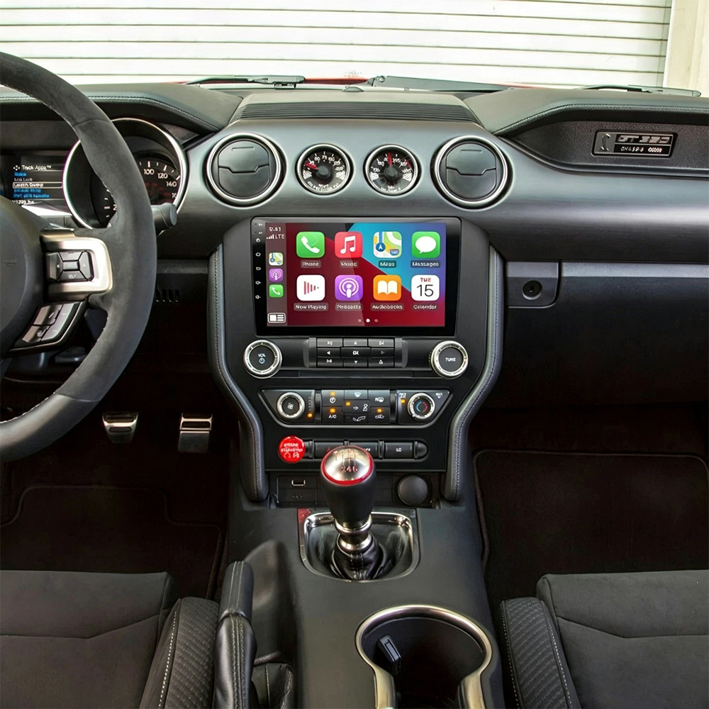 For 2015-2021 Ford Mustang 9″ Android 16 Apple Carplay Car Stereo Radio GPS WIFI