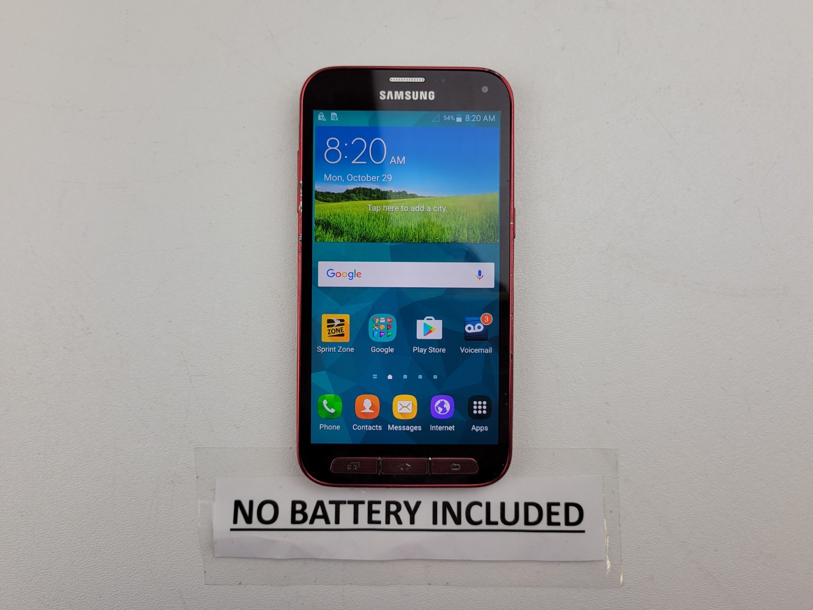Samsung Galaxy S5 Sport (SM-G860P) 16GB – Red (Sprint) Smartphone – H4856