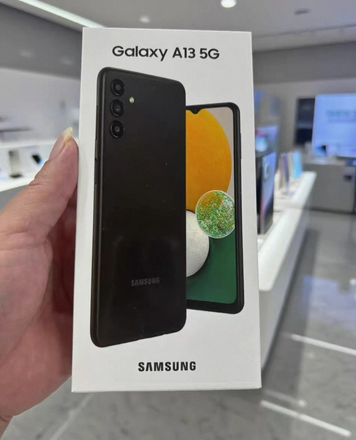New Samsung Galaxy A13 5G (A136U) – 64GB GSM Unlocked Smartphone – Black