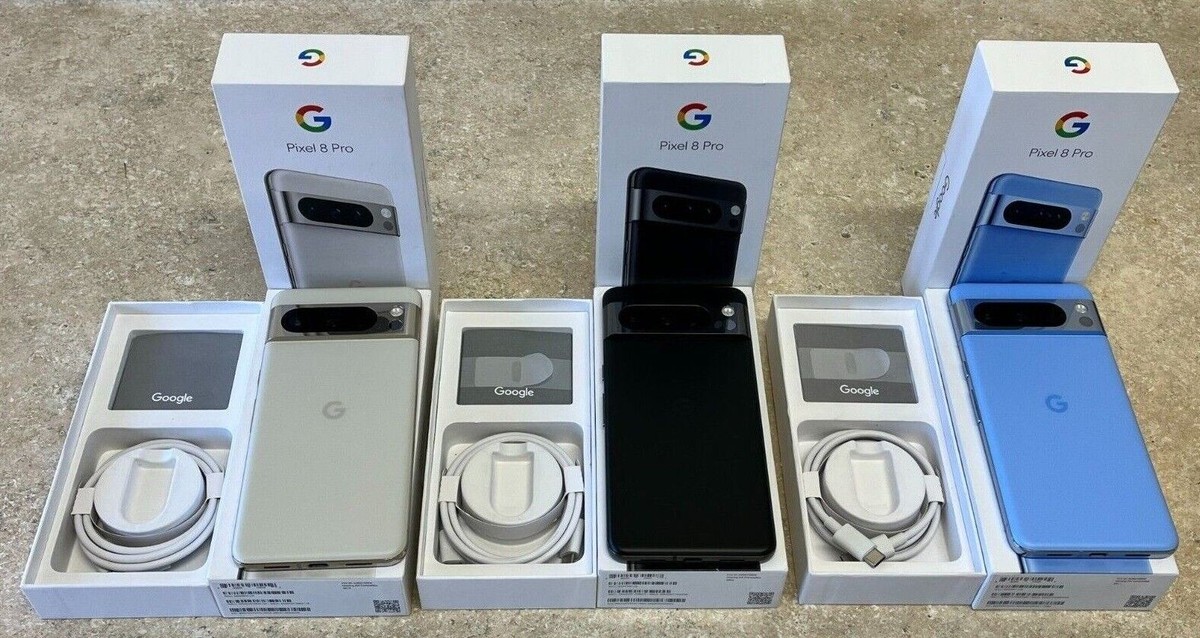 Google Pixel 8 Pro 5G 256GB 128GB Unlocked Any Carrier Excellent In-Box