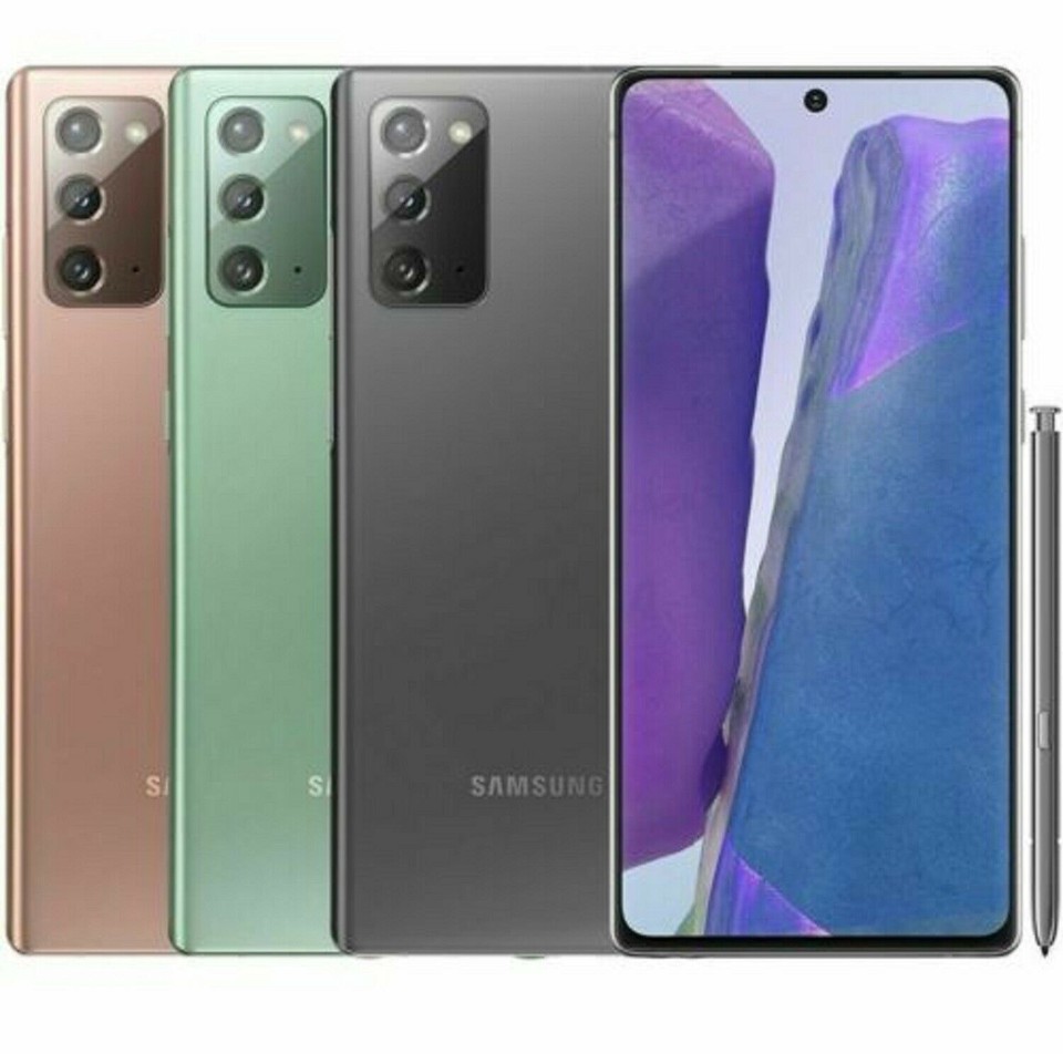 A+++ Unlocked Samsung Galaxy Note 20 5G N981U 128GB Gray Green Bronze Open Box
