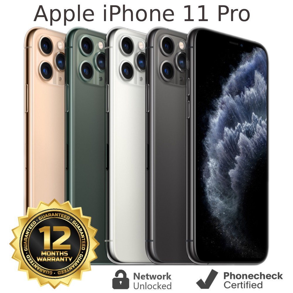 Apple iPhone 11 Pro – 64 GB | 256GB | 512GB – (Unlocked) Smartphone – Excellent