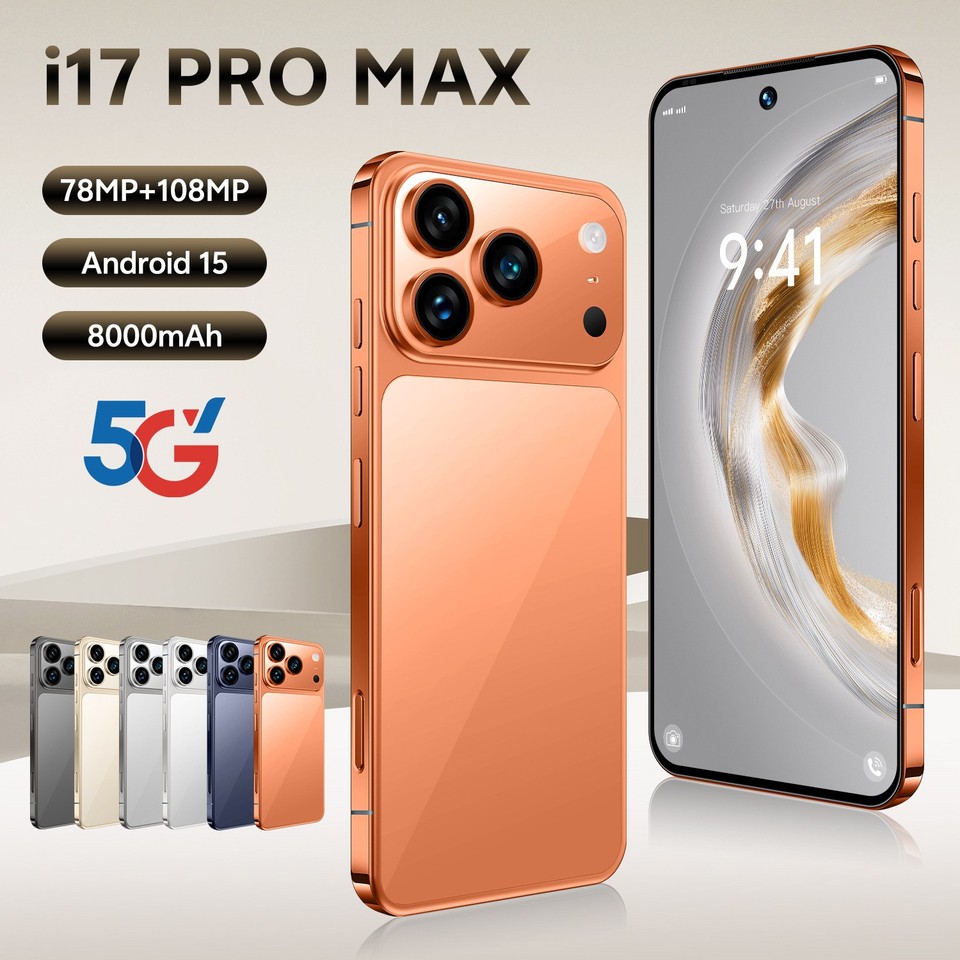 New Factory Unlocked I17 Ultra 5G Smartphone 7.3″ Android 15 Dual SIM Cell Phone