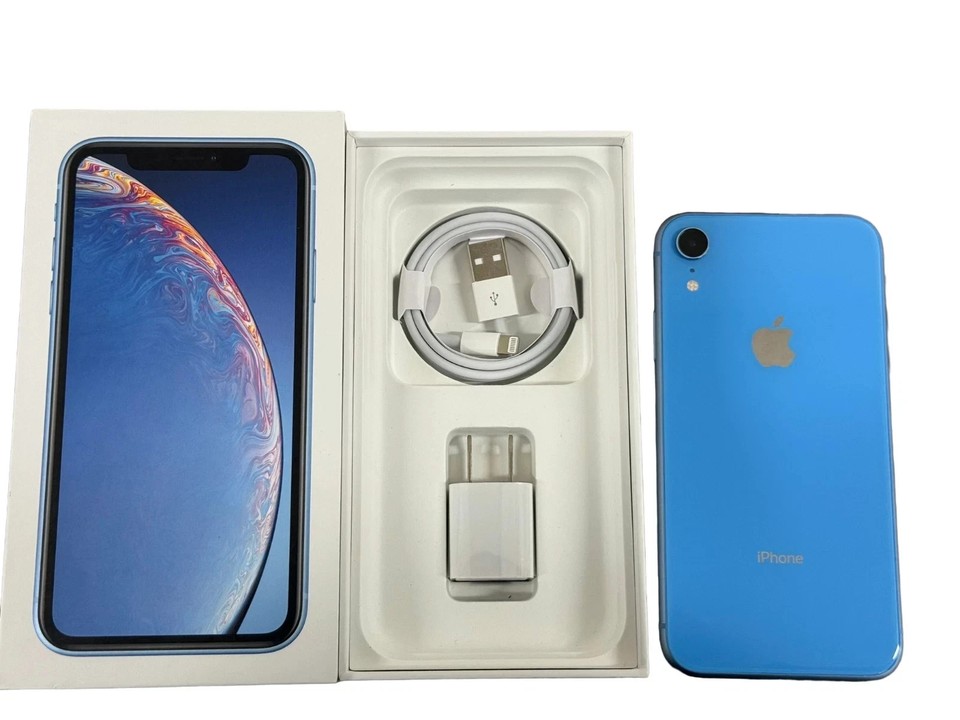 Apple iPhone XR – 64GB – (Unlocked) A1984 (CDMA + GSM) All Colors Open Box Phone