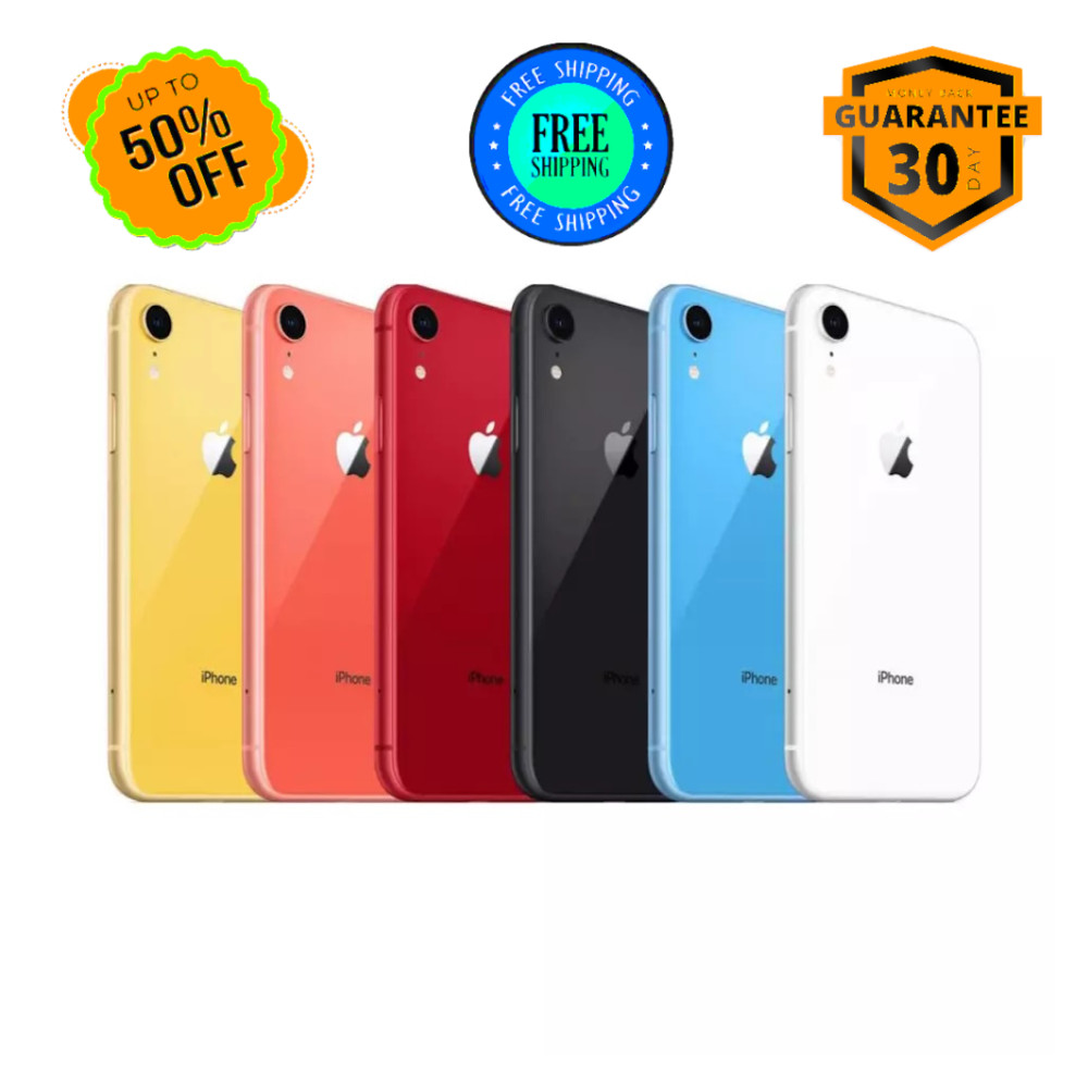 Apple iPhone XR 64GB Unlocked Verizon Coral/Blue/White iOS LTE At&t T-Mobile
