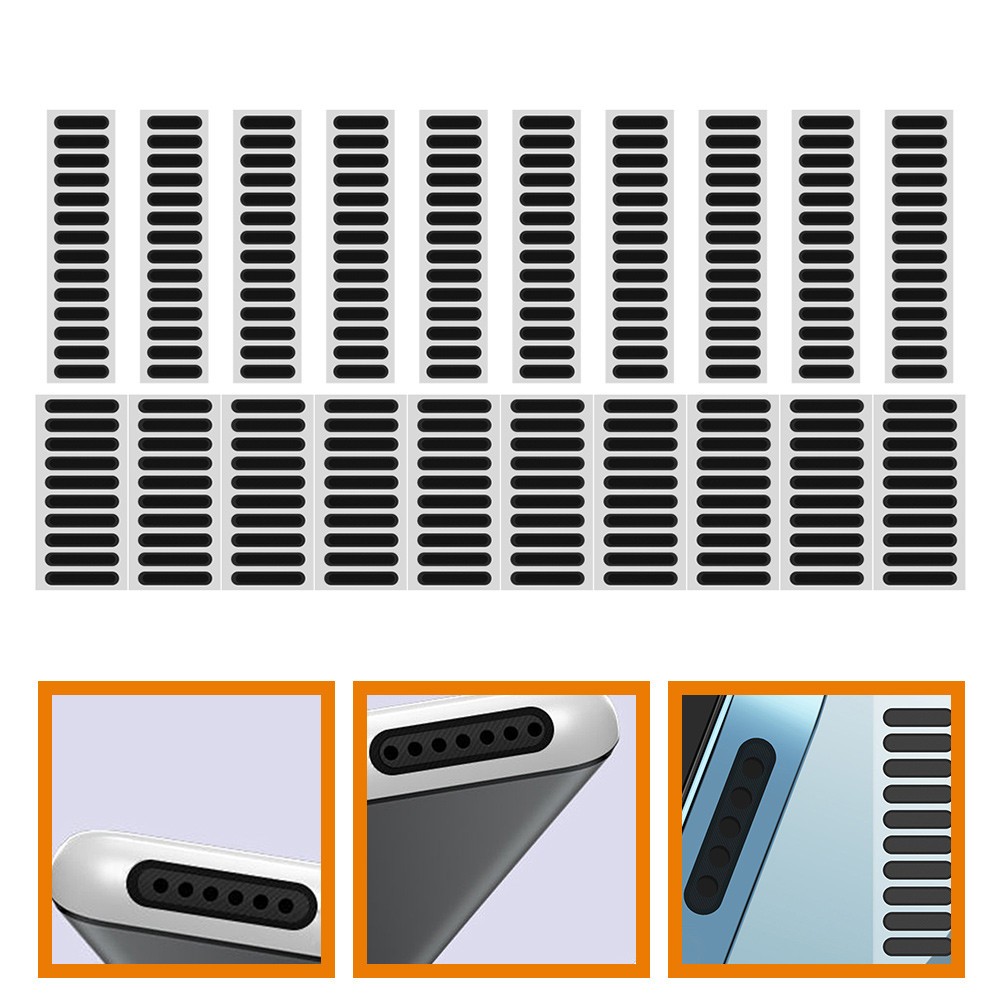 20Pcs Mobile Phone Speaker Dust Mesh Phone Speaker Protector Net Sticker Phone