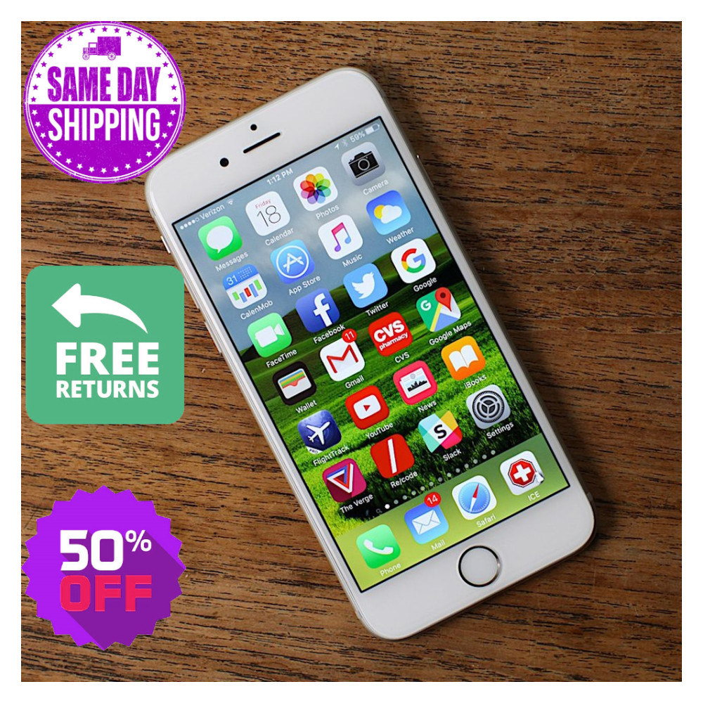 Apple iPhone 6s Silver/Space Gray – 16GB 32GB 64GB 128GB – Unlocked ATT