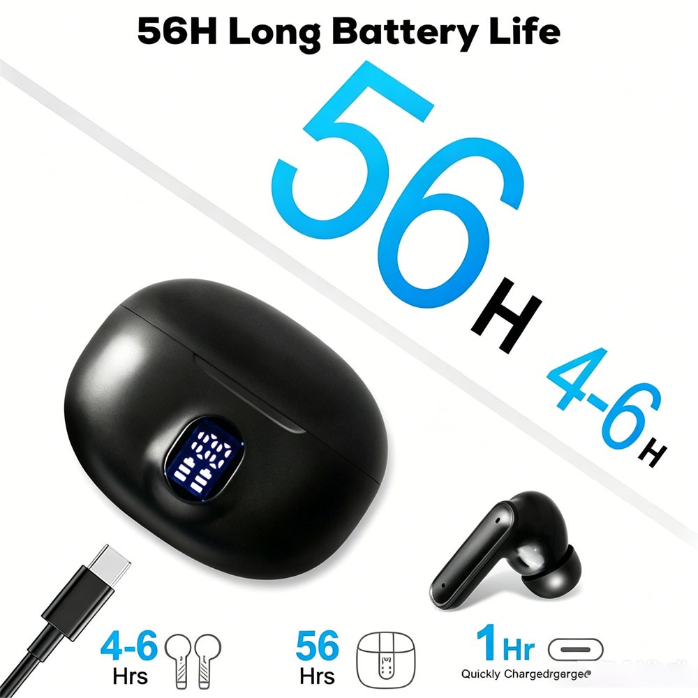 Bluetooth 5.3 Earbuds TWS Wireless Earphones Mini Headphones For i~Phone Android