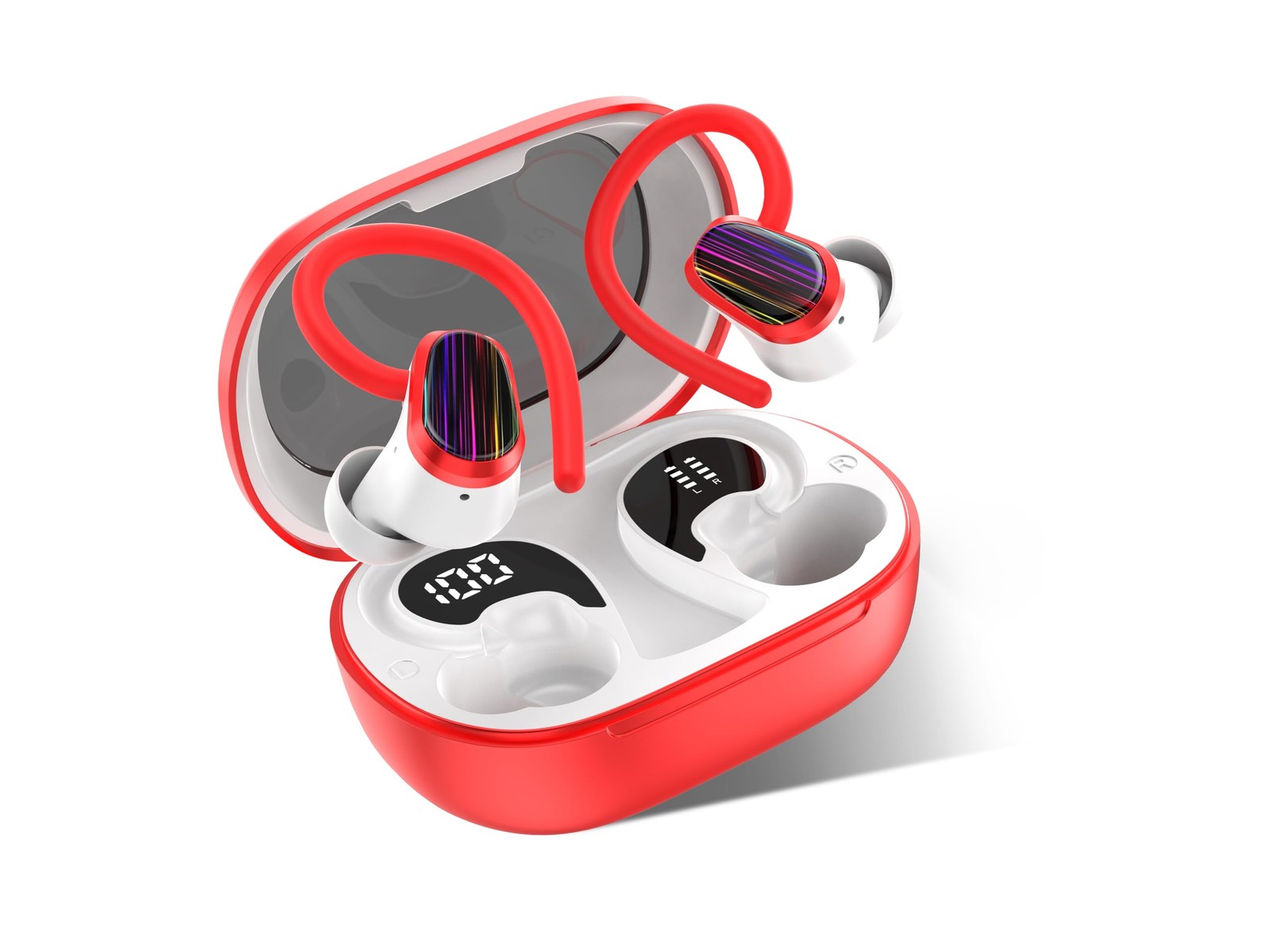 Wireless Earbuds Bluetooth 5.3 Headphones Ear Buds with Earhooks, LED Display…