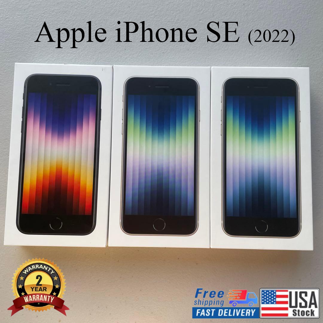New Sealed Apple iPhone SE 3rd Gen 256GB 128GB 64GB Factory Unlocked CDMA GSM